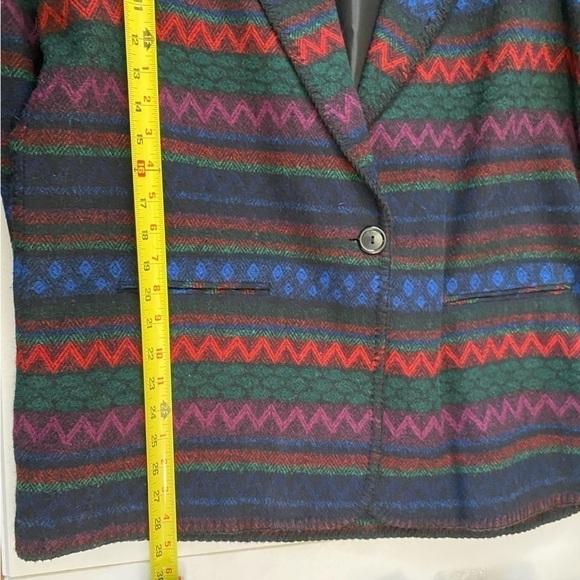 Vintage Katie Brooke Blazer coat Womens Sz 16 wool blend Aztec southwestern USA - Picture 11 of 11